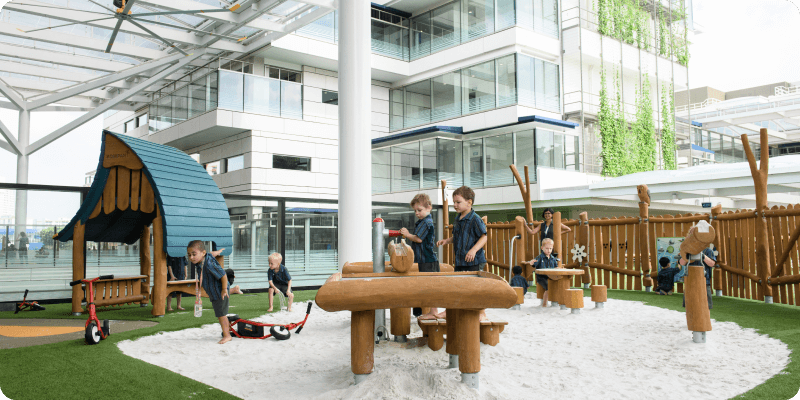 Playground with children