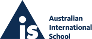 AIS logo blue word side