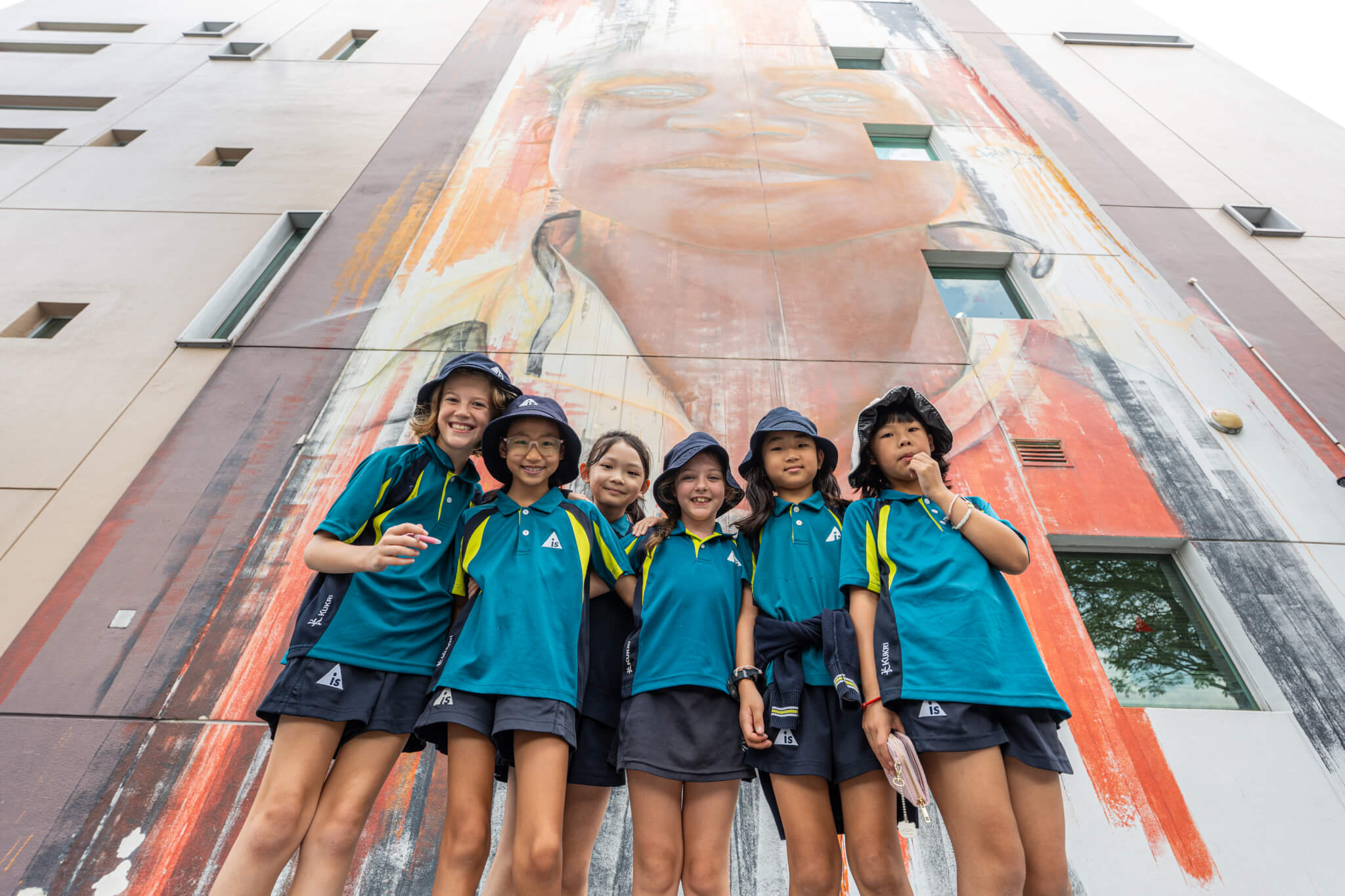 Elementary students of AIS in outdoor play